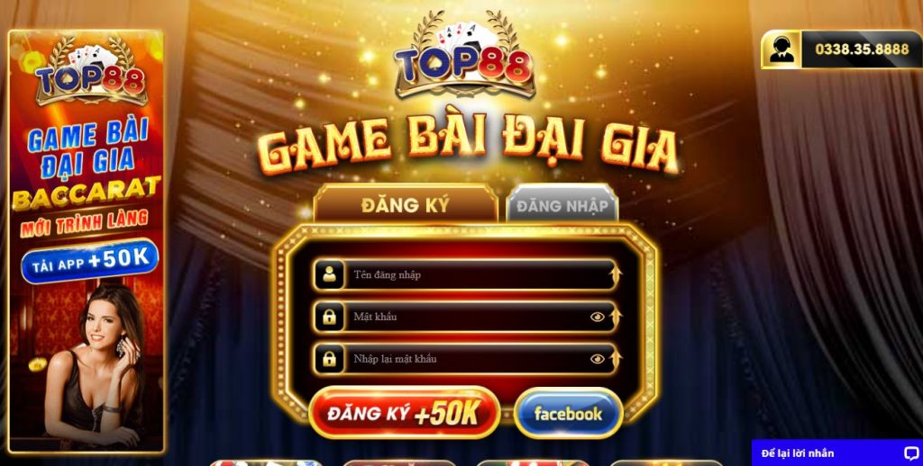 
Huong dan cach choi game bai Top88 chi tiet