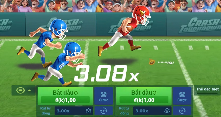 Luật chơi game Crash Touchdown W88 Quy tac tro choi game Crash Touchdown W88