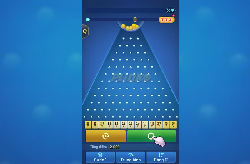 Luat choi game Plinko tai W88