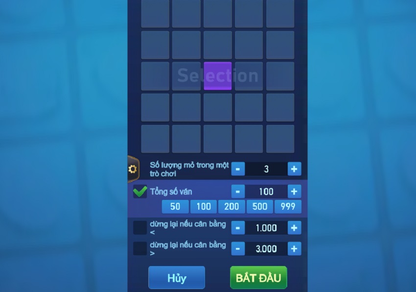 Tinh nang choi tu dong game Mines W88