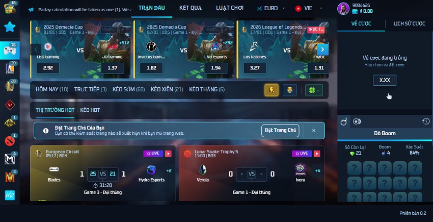 Dac diem sanh game TF Gaming W88
