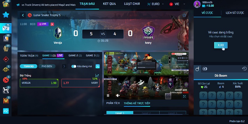 Tinh bao mat TF Gaming W88