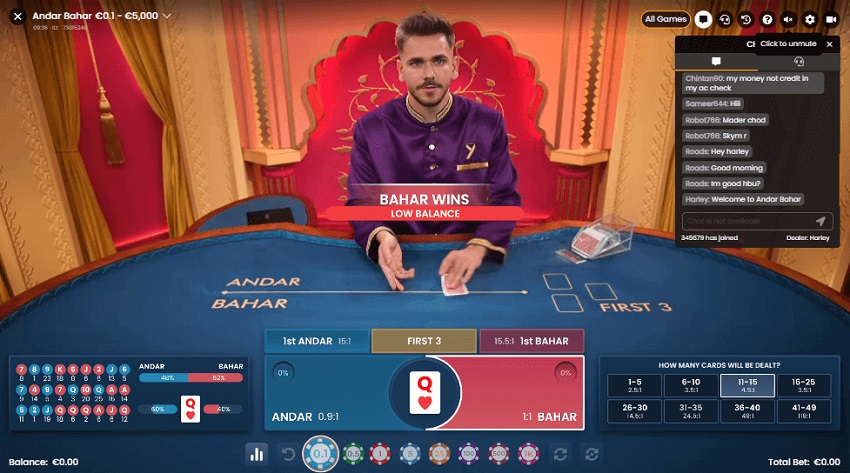 Luat choi game Andar Bahar W88