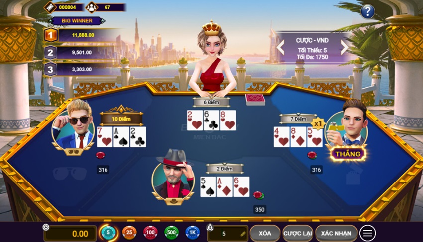 Nhan thuong game bai 3 cay mien bac W88